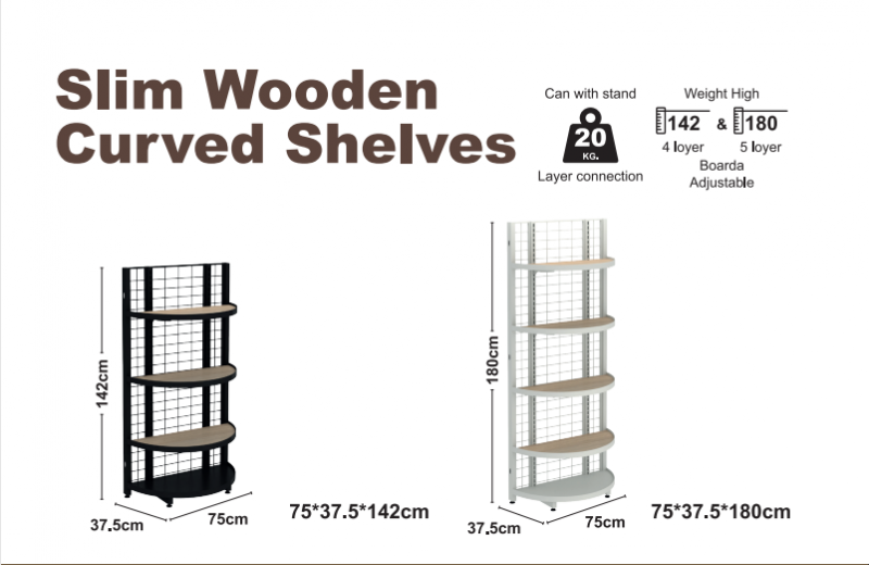 Plaques curves de fusta llisa